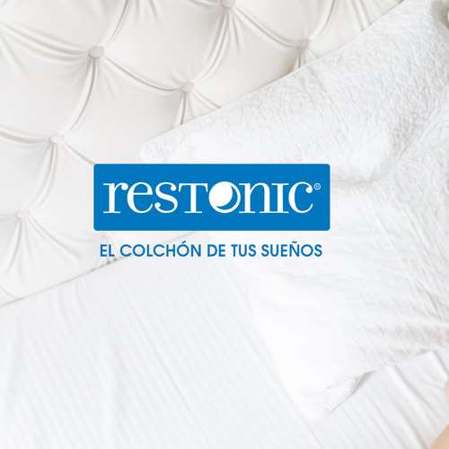 Colchón Matrimonial Restonic Terra Mooncare Más 2 Almohadas Restonic, Colchón Firmeza Media