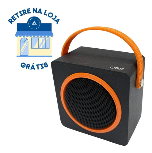 Caixa De Som Bluetooth 10w Oex Color Box Sk404 Laranja