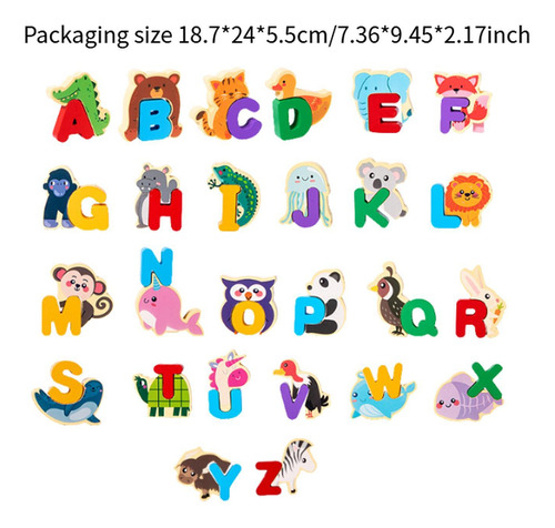 Puzzle De Madeira Do Alfabeto Abc Placa De Quebra