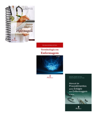 Kit Enfermagem- Manual De Estagio + Terminologia + Agenda