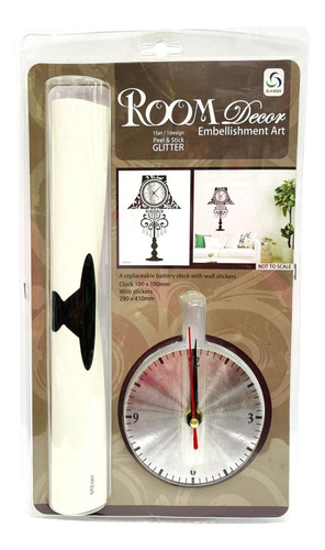 Sticker De Pared Deco Wall Reloj De Pared Autoadhesivo