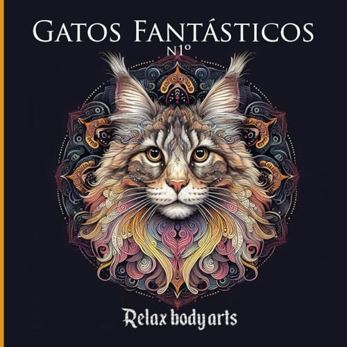 Gatos Fantásticos 1º Coleção: Livro De Colorir Para Adulto