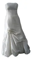 Comprar Vestido Blanco De Novia Boda Casamiento Enlace Strass X L
