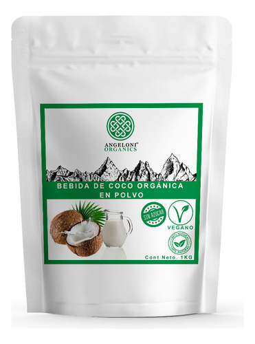 Leche De Coco Organica En Polvo 1kg Vegana Non Gmo Angeloni