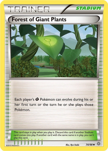 Pokemon Stadium Forest Of Giant Plants 74/98 Reverse Aor (Usado)
