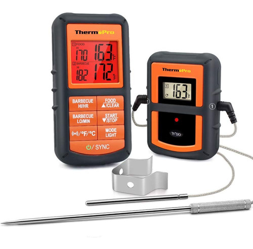 Termometro De Carne Digital Cocina Inalambrico Timer Parilla