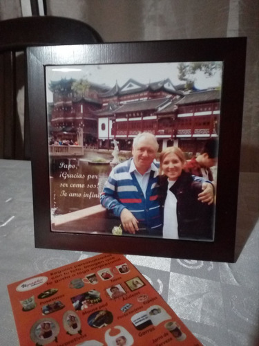 Azulejo Personalizado Con Marco. Día Del Padre