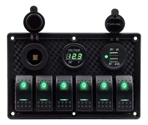 Interruptor Led Encendido 12v A 24v - Panel De Control - Env