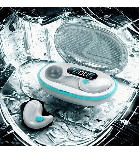 Audífonos Inalámbricos Ultrafino Tws Bluetooth 5.3 Micrófono Blanco