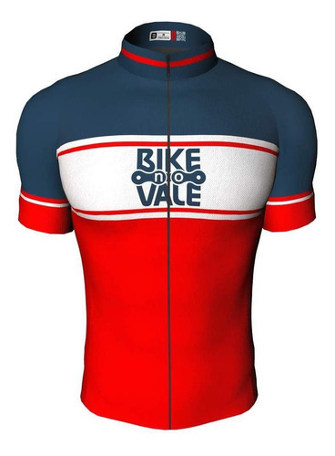 Camisa Bike No Vale Azul / Vermelha Ciclismo