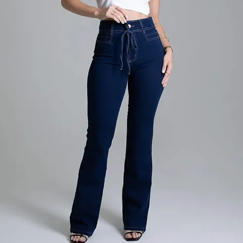 Calça Jeans Feminina Fly Boot Cut Lycra Sawary Jeans 36-46 | Frete