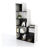 Comprar Biblioteca Moderna Living Rack Mueble Color Gris Oscuro