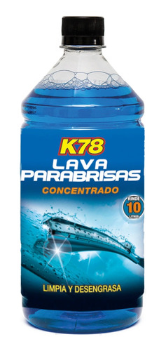 K78 Lava Parabrisas Concentrado 1lt- Rinde 10 Litros Sapito