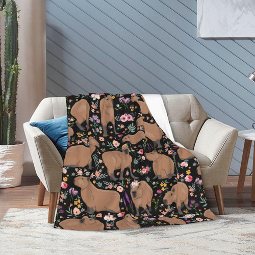 Manta De Felpa Capybara Para Niños Y Decoración De Cumpleaño Capibara Diseño