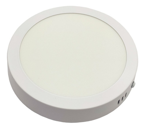 Panel Plafon Redondo 12w Macroled Pr12 Aplicar Blanco Frio