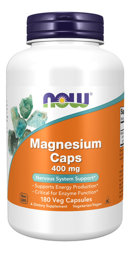 Cápsulas De 400 mg De Magnesio, Marca Now Foods