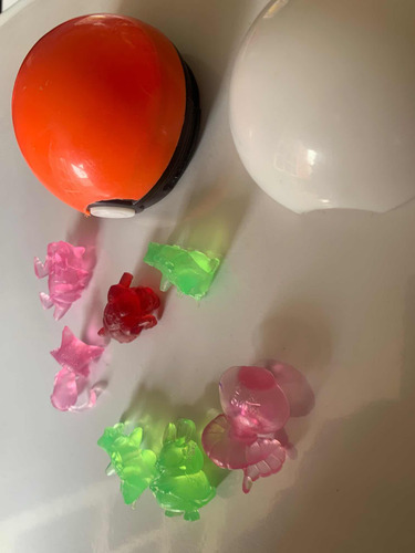 Lote De 7 Mini Figuras Pokemon Bootleg Con Pokebola (Usado)