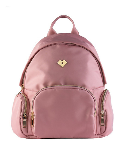 Mochilas Mujer Juveniles, Backpack Tipo Bolsa Dama Luckyly Color Rosa