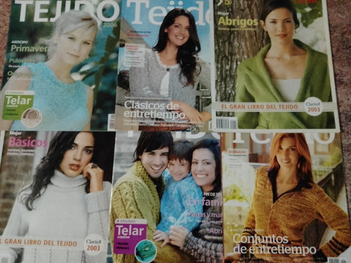 Lote 6 Revistas De Tejidos Clarín: Moda Y Todos Los Estilos!