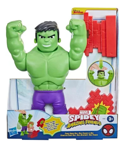 Hulk Demoledor Muñeco Spidey Cuartel Marvel Spinner Set Mile