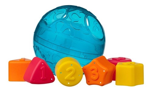 Pelota De Encastre Didáctica Playgro Roll And Sort Azul