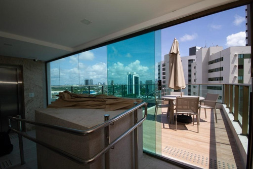 Imagem 21 de 30 de Apartamento Com 1 Quarto Para Alugar, 35 M² Por R$ 3.200/mês Com Taxas- Boa Viagem - Recife/pe - Ap2378