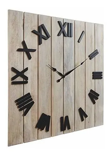 Reloj De Pared Bronson Whitewash Black