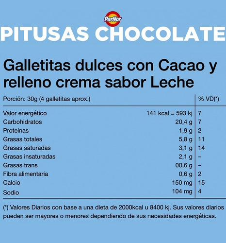 Imagen 4 de 8 de Galletitas Pitusas Chocolate Mini Galletas Dulces Rellenas