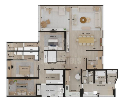 Imagem 10 de 10 de Apto Na Al. Jaú, Com 286 M², 3 Suítes E Três Vagas De Garagem. - Iq23769