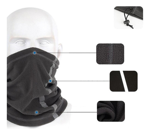 Hu Para El Cuello Mascarilla Transpirable Bufanda A Prueba