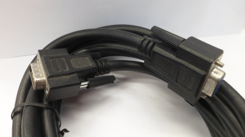 Cable Vga Macho 3 Mts Negro Macho Hembra Reforzado Dz5523