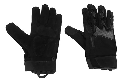 Guante Para Moto Proteccion De Goma Elastizado Negro Kic4432