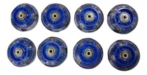 Comprar Ruedas Con Luz Luces Pvc 64 Y 70mm Con Rulemanes Abec7 X 8 Color 64mm\u002Fazul