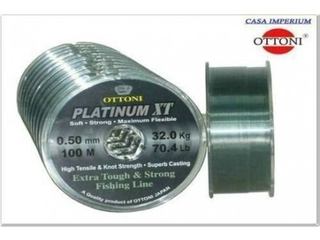 Linha Para Pesca Ottoni Platinum - Xt 0,50mm 70.4 Lb - 500m