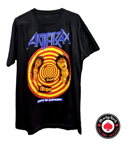 Polera De Anthrax - State Of Euphoria