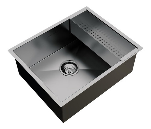 Cuba Inox Quadrada 500 X 400 Handmad C/ Escorredor Inox 304 