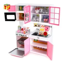 Comprar Cocinita Pileta Para Barbie O Gloria 25cms Luz Sonidos Cadia Color Rosa