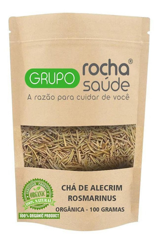 Chá De Alecrim Rosmarinus Orgânico 100 Gramas