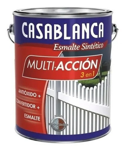 Esmalte Sintetico Convertidor Antioxido Casablanca Blanco 4l