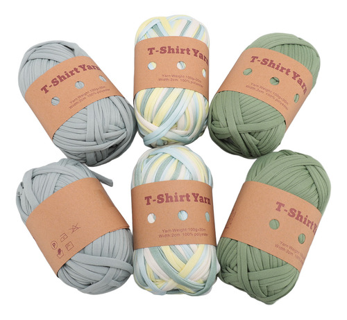 Camiseta Carpet Yarn De 6 Rollos, Suave, Elástica, Lavable