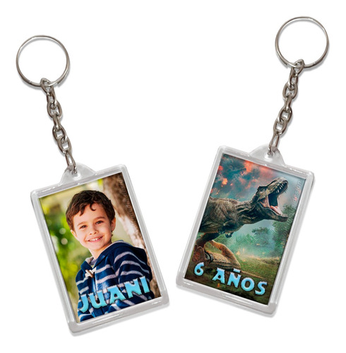 10 Llaveros 6x4 Personalizado Souvenirs Foto Logo O Infantil