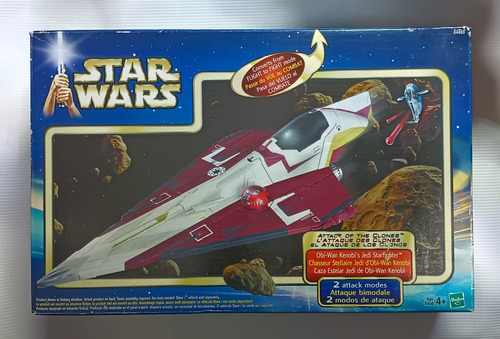 Star Wars Obi-wan's Jedi Starfighter Hasbro 3 3/4 Aotc 2013