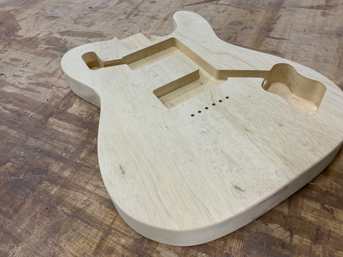 Imagem 4 de 4 de Corpo Guitarra Modelo Tele Deluxe Marupá