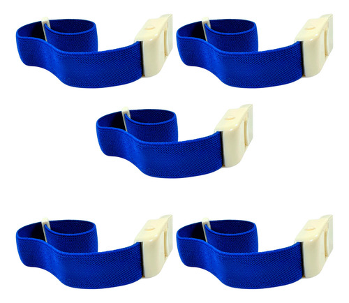 Garrote Infantil Com Trava Em Tecido Azul 33x2,5cm 5 Un