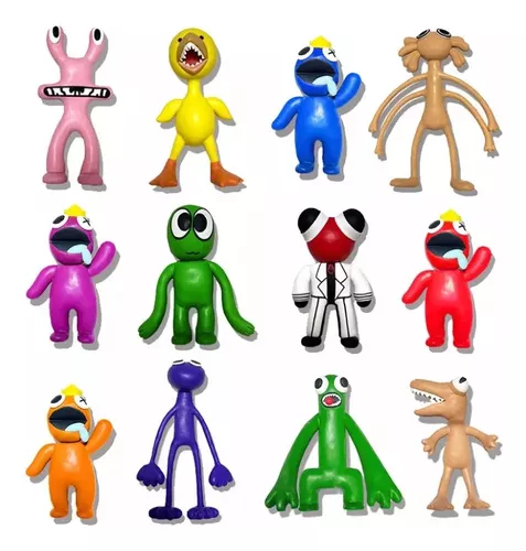 12 Peças Bonecos Rainbow Friends Jogo Roblox Brinquedo