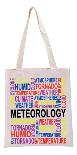 Meteorología Amante Regalo Meteorología Palabras Tote Bag We