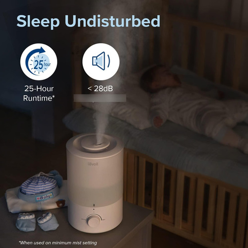 Humidificador Silencioso 3 Litros Difusor Aceite 360 Grados