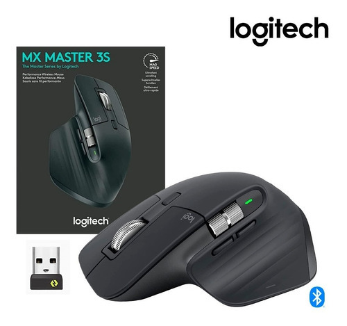 Mouse Logitech Mx Master 3s Wireless 8k Usb-c Black