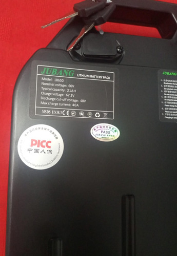 Bateria Litio 60v21amp City Coco