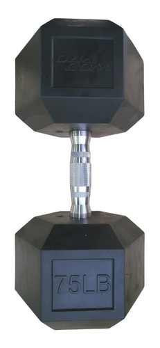 Mancuerna Hexagonal Wod Pro 75 Lb Cromada Moleteada Color Cromado